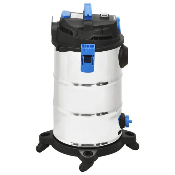 Прахосмукачка за мокро и сухо почистване 1200 W 30 л сребриста