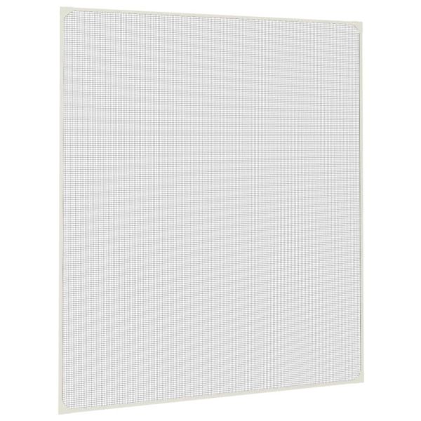 Магнитна мрежа против насекоми за прозорци, бяла, 130x150 см