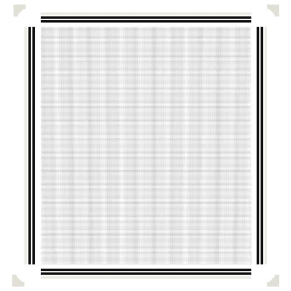 Магнитна мрежа против насекоми за прозорци, бяла, 130x150 см