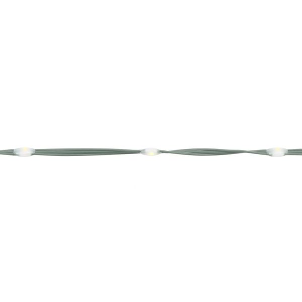 Коледна елха на флагщок, топло бяло, 310 LED, 300 см