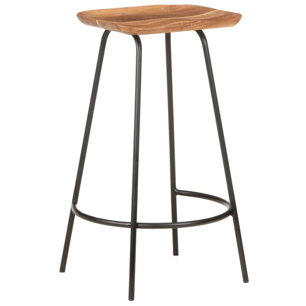 Бар табуретки, 4 бр, акациево дърво масив