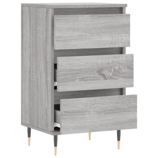 Бюфет сив сонома 40x35x70 см инженерно дърво