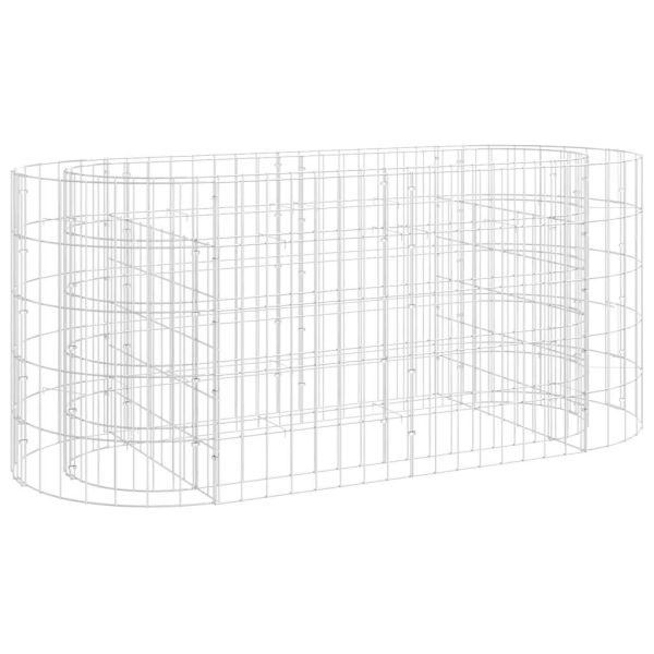 Габион повдигната леха, поцинковано желязо, 120x50x50 cм