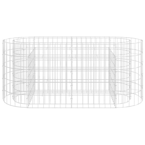 Габион повдигната леха, поцинковано желязо, 120x50x50 cм