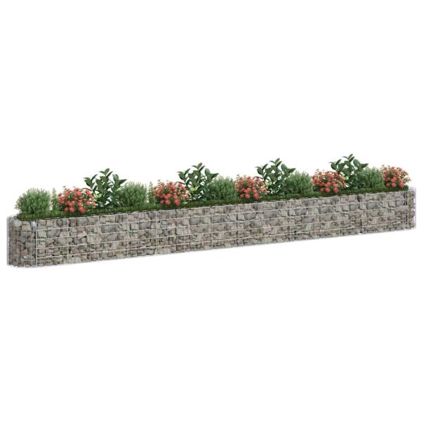 Габион повдигната леха, поцинковано желязо, 540x50x50 cм