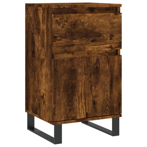 Бюфет опушен дъб 40x35x70 см инженерно дърво
