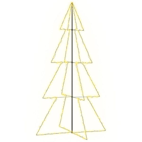Коледна елха конус, 360 LED, за закрито и открито, 143x250 см
