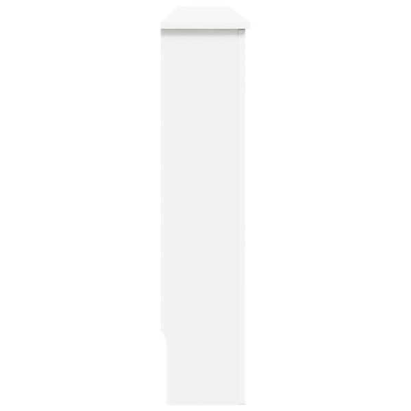 Параван за радиатор, бял, 172x19x81,5 см, МДФ