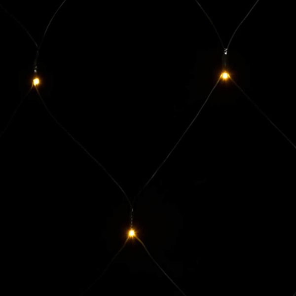 Коледна светеща мрежа топло бяла 3x3 м 306 LED закрито/открито