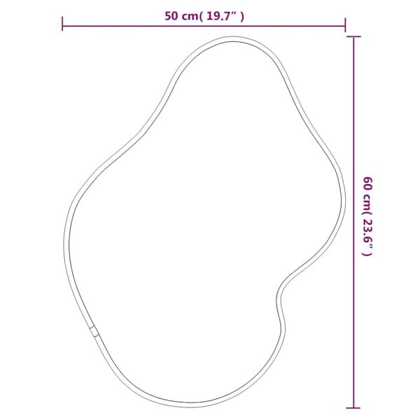 Стенно огледало черно 60x50 см