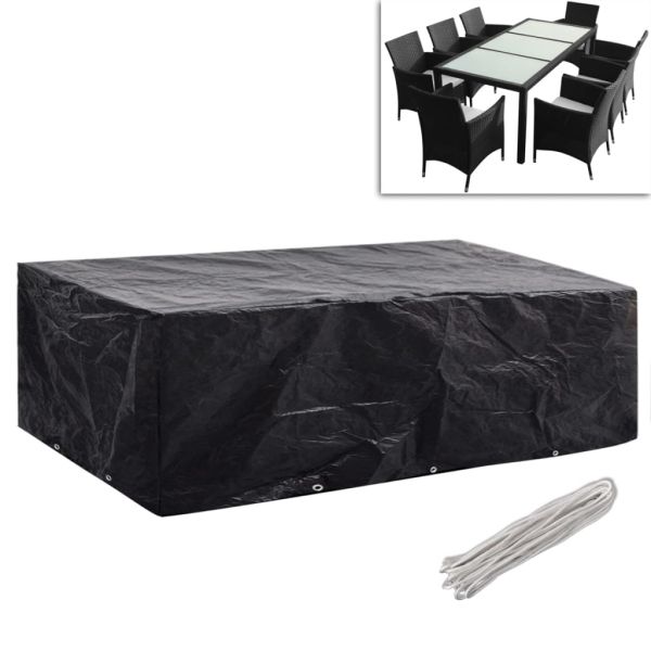 Калъфи за 8-местни градински мебели 2 бр 10 капси 300x140 см