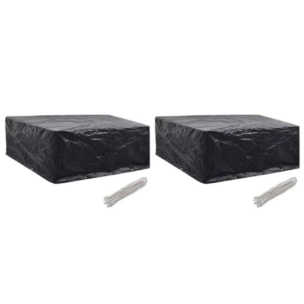 Покривала за градински мебели 2 бр 10 капси 260x260x90 см