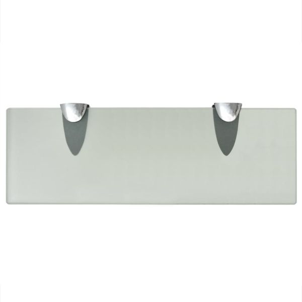 Подвижни рафтове, 2 бр, стъкло, 30x10 см, 8 мм