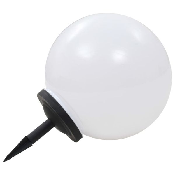 Външни соларни лампи 2 бр LED сферични 40 см RGB