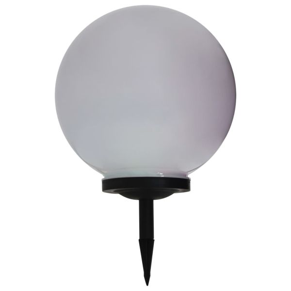 Външни соларни лампи 2 бр LED сферични 40 см RGB