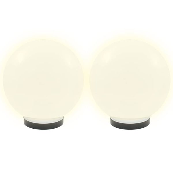 Градински сфери за LED лампи, 4 бр, 25 см, PMMA