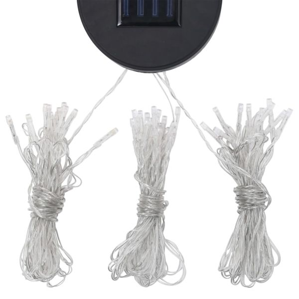 Шатра с LED светещи стрингове, 3х4 м, антрацит, текстил