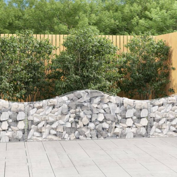 Габионни кошници арка 6 бр 200x30x60/80 см поцинковано желязо