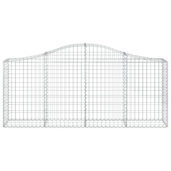 Габионни кошници арка 3 бр 200x30x80/100 см поцинковано желязо
