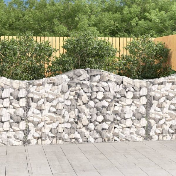 Габионни кошници арка 9 бр 200x30x100/120 см поцинковано желязо
