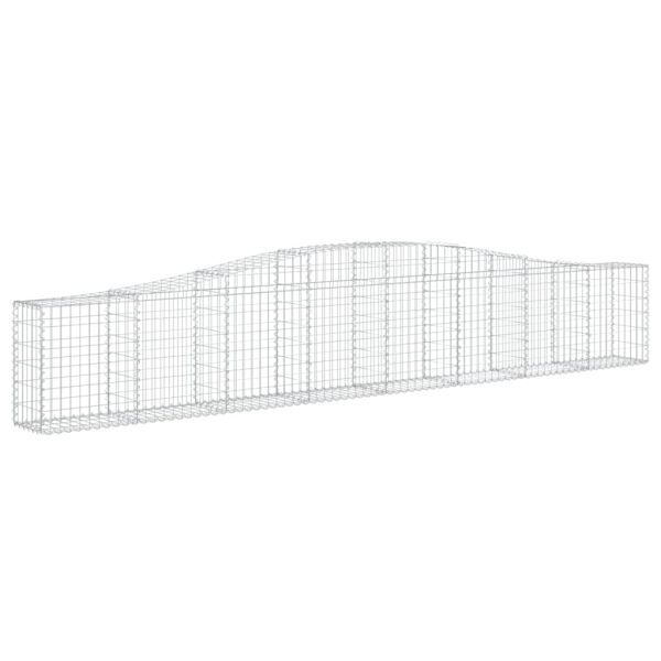 Габионни кошници арка 2 бр 400x30x60/80 см поцинковано желязо
