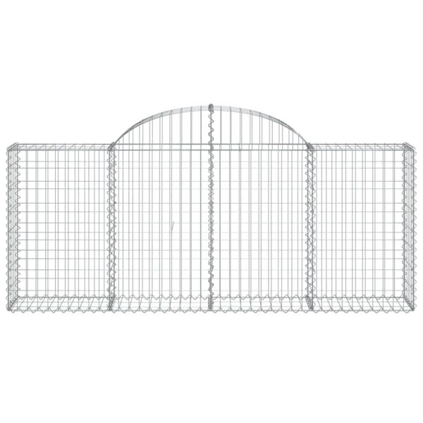 Габионни кошници арка 8 бр 200x30x80/100 см поцинковано желязо