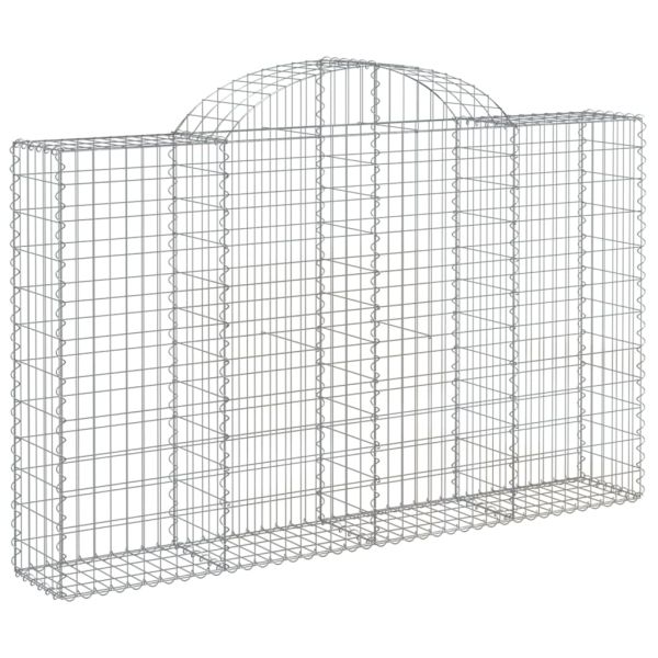 Габионни кошници арка 2 бр 200x30x120/140см поцинковано желязо