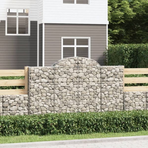 Габионни кошници арка 4 бр 200x30x120/140см поцинковано желязо
