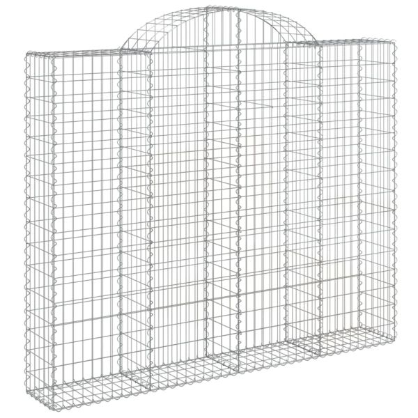 Габионни кошници арка 2 бр 200x30x160/180 см поцинковано желязо