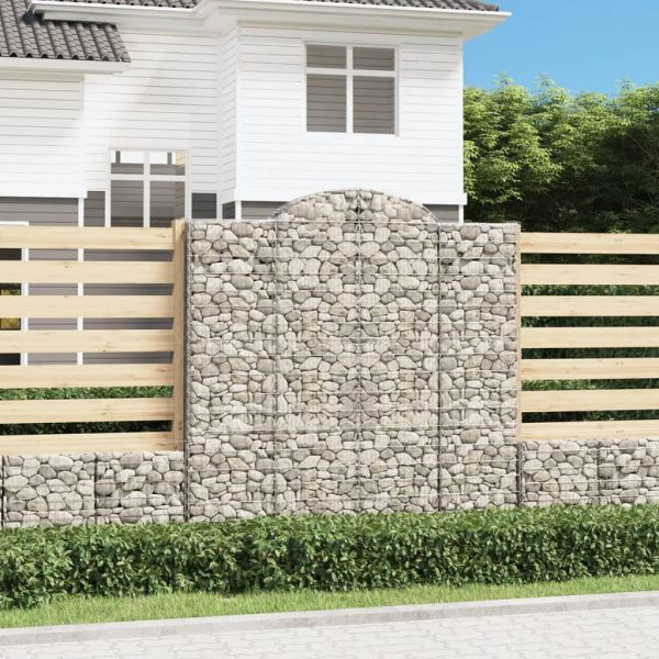 Габионни кошници арка 3 бр 200x30x200/220 см поцинковано желязо