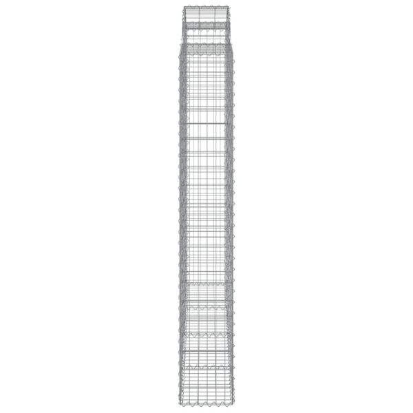 Габионни кошници арка 3 бр 200x30x200/220 см поцинковано желязо