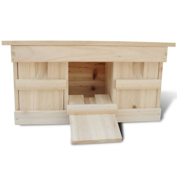 Къщички за врабчета 2 бр дърво 44x15,5x21,5 см