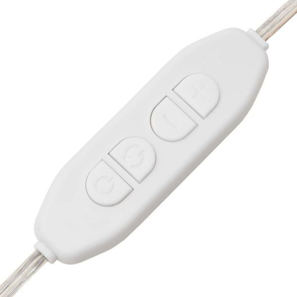 Стенно огледало с LED лампи 50x100 см стъкло правоъгълно