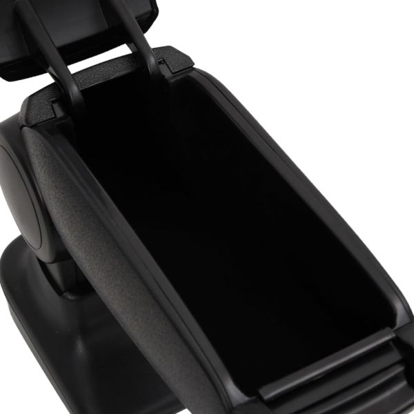 Подлакътник за кола черен 15x35x(30-47) см ABS