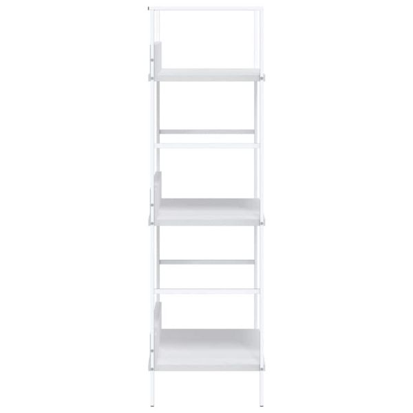 Библиотека с 3 рафта, бяла, 60x27,6x90,5 см, инженерно дърво
