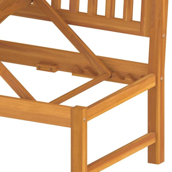Дневно легло със сиви възглавници 200x60x75 см масивна акация