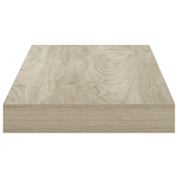 Окачен стенен рафт, дъб, 50x23,5x3,8 см, МДФ