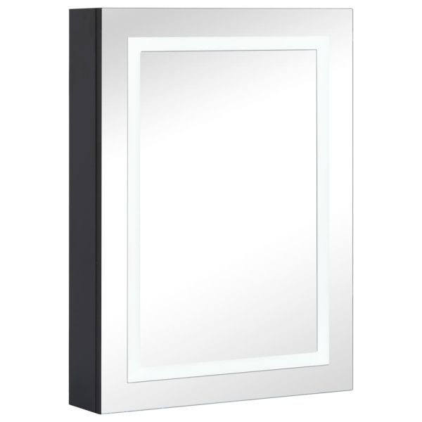 LED шкаф с огледало за баня, 50x13x70 см