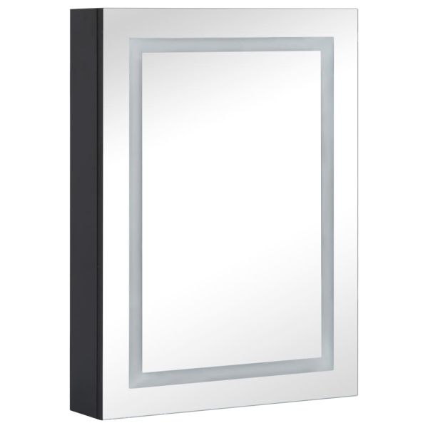 LED шкаф с огледало за баня, 50x13x70 см