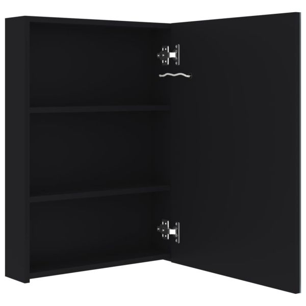 LED шкаф с огледало за баня, 50x13x70 см