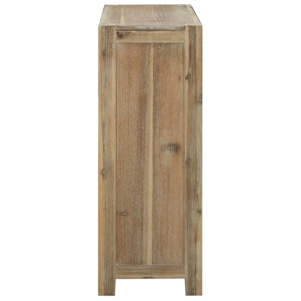 Библиотека с 3 рафта, 80x30x80 см, акациево дърво масив