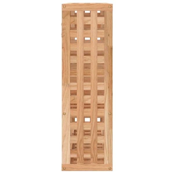 Стенен рафт 49x15x49 см орехово дърво масив