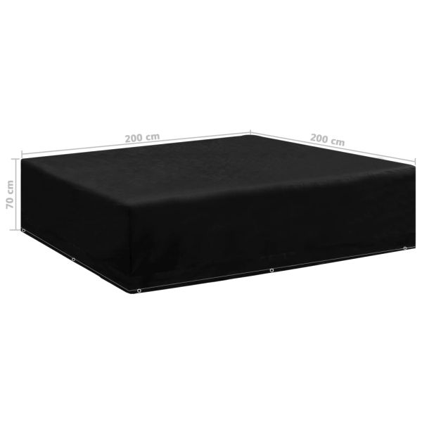 Покривало за градински мебели 8 капси 200x200x70 см
