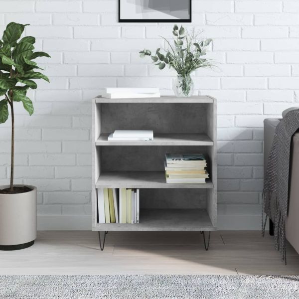 Бюфет бетонно сив 57x35x70 см инженерно дърво