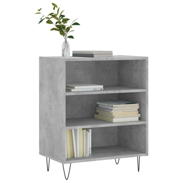 Бюфет бетонно сив 57x35x70 см инженерно дърво
