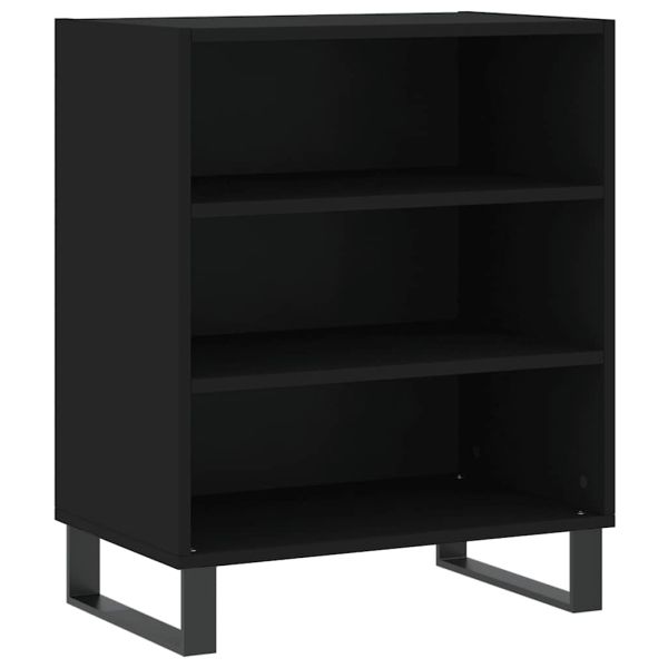 Бюфет черен 57x35x70 см инженерно дърво