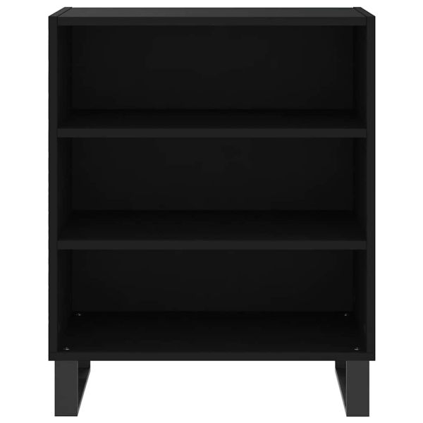 Бюфет черен 57x35x70 см инженерно дърво