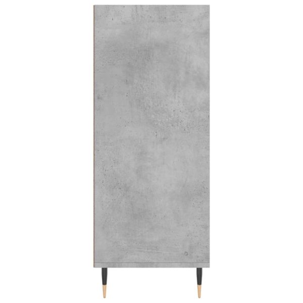 Висок шкаф, бетонно сив, 57x35x90 см, инженерно дърво