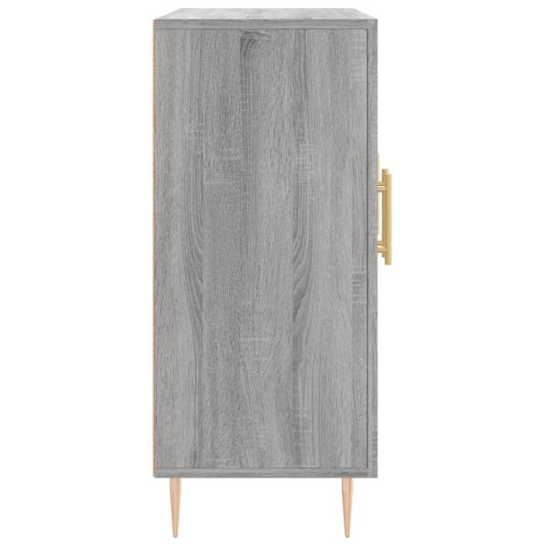 Сайдборд, Сив сонома, 90x34x80 см, инженерно дърво