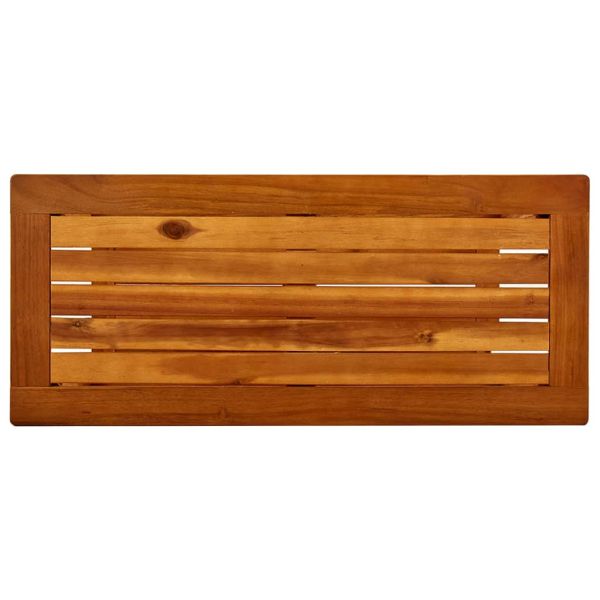 Градинска конзолна маса, 80x35x75 см, акациево дърво масив